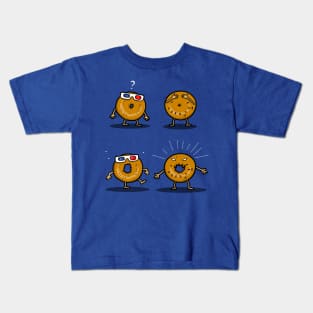 Funny Weeping Angels Don't Blink Parody Cute Kawaii Food Bagel Kids T-Shirt